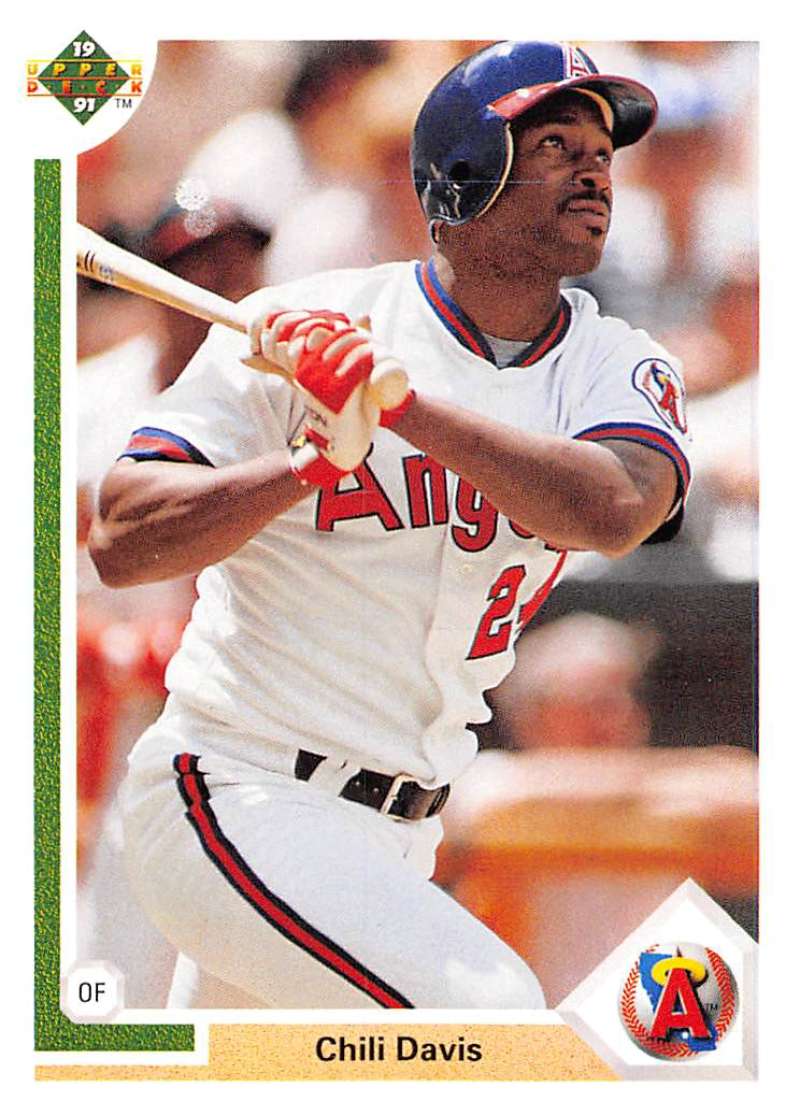 1991 Upper Deck Baseball #339 Chili Davis  California Angels  Image 1