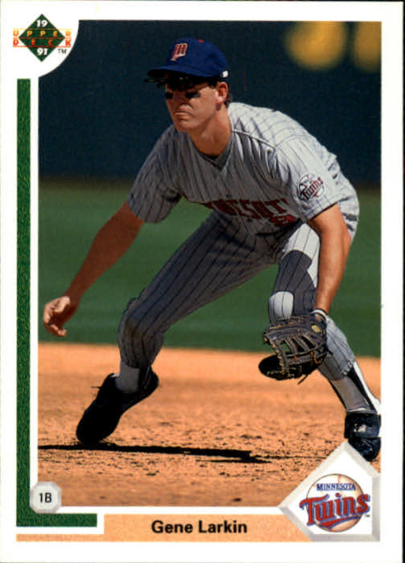 1991 Upper Deck Baseball #501 Gene Larkin  Minnesota Twins  Image 1