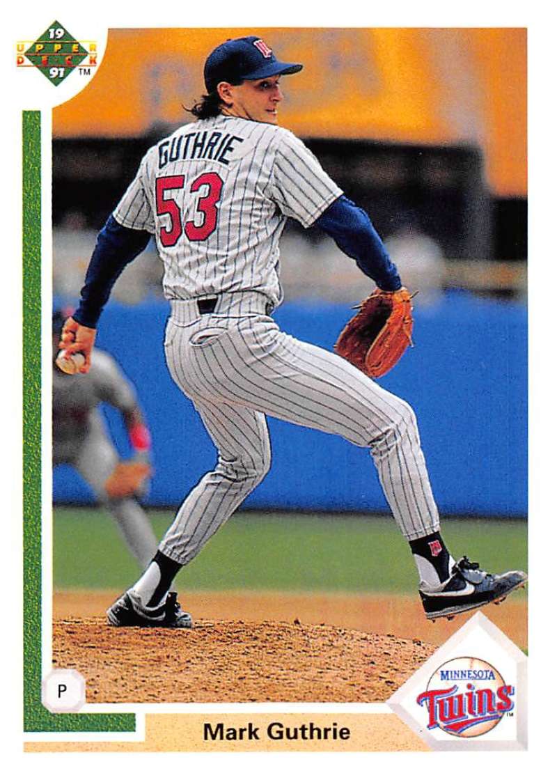 1991 Upper Deck Baseball #505 Mark Guthrie  Minnesota Twins  Image 1