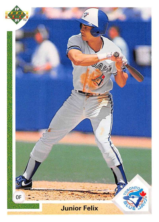 1991 Upper Deck Baseball #563 Junior Felix  Toronto Blue Jays  Image 1