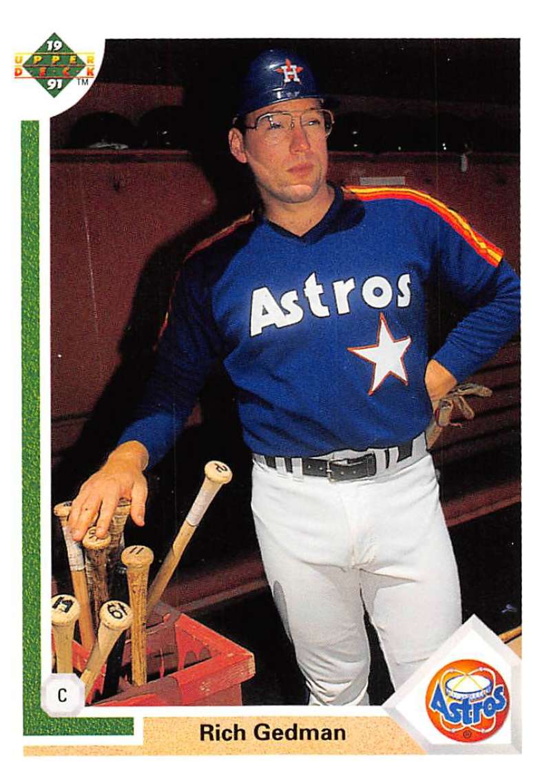 1991 Upper Deck Baseball #588 Rich Gedman  Houston Astros  Image 1