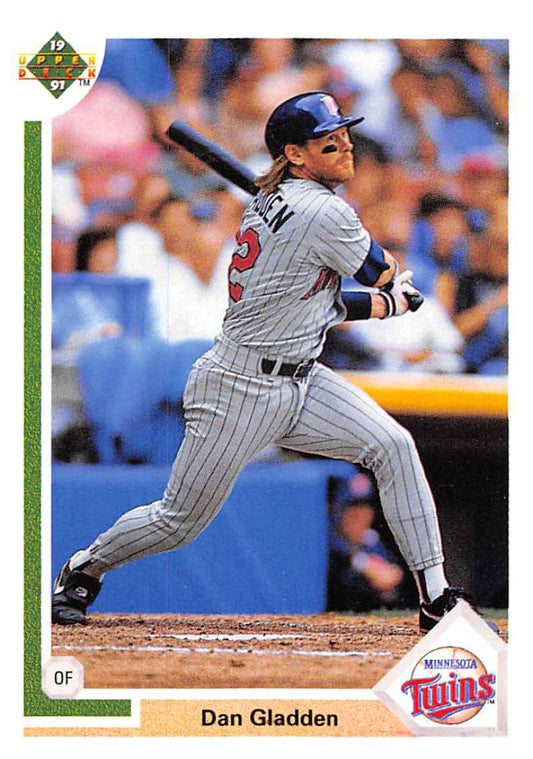 1991 Upper Deck Baseball #659 Dan Gladden  Minnesota Twins  Image 1