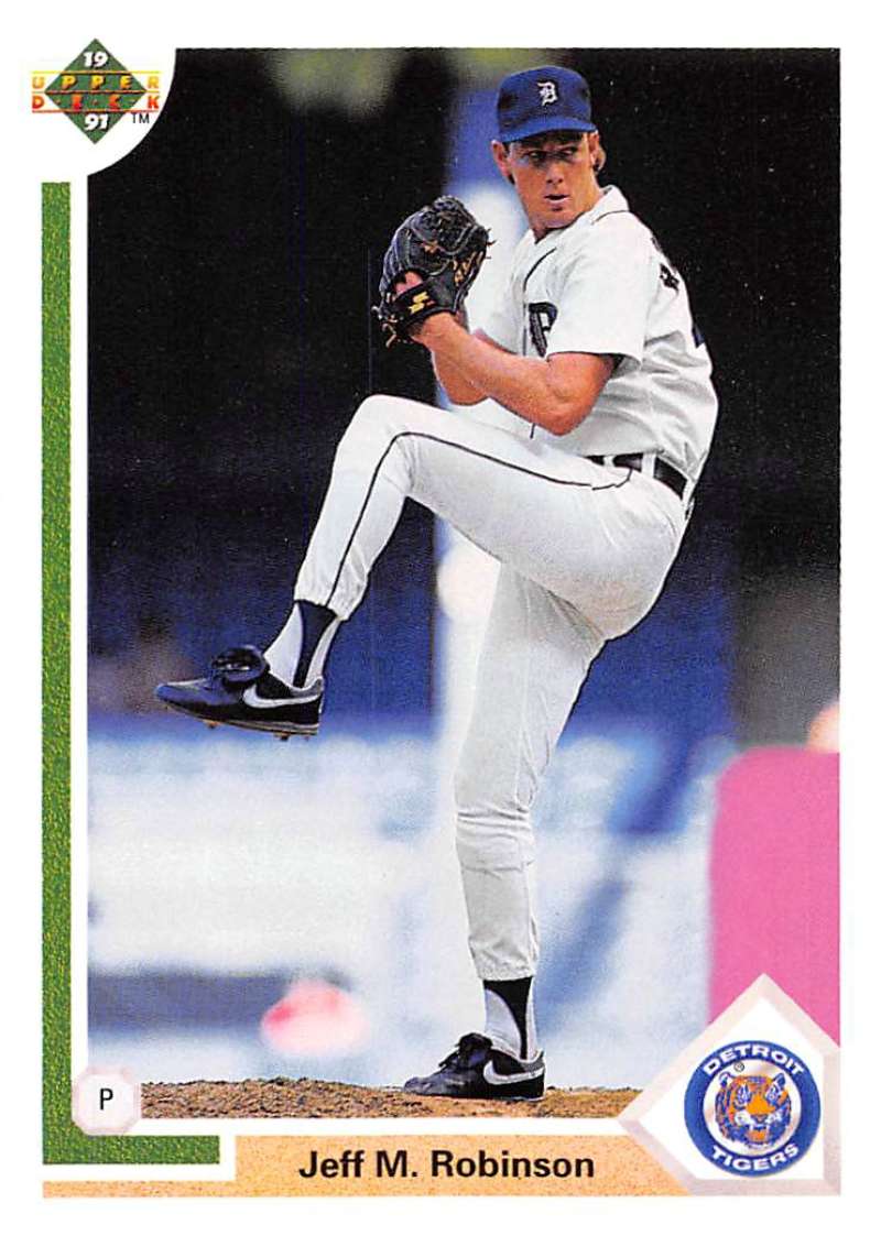 1991 Upper Deck Baseball #676 Jeff Robinson  Detroit Tigers  Image 1