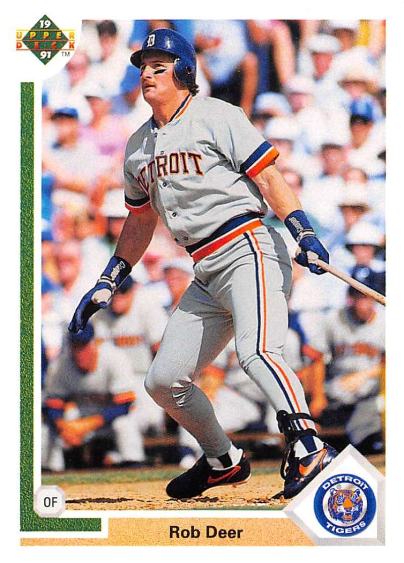 1991 Upper Deck Baseball #726 Rob Deer  Detroit Tigers  Image 1