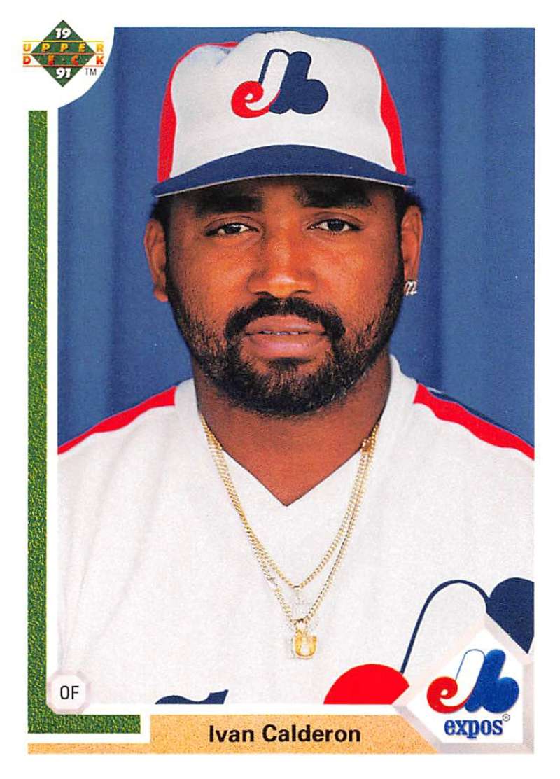 1991 Upper Deck Baseball #786 Ivan Calderon  Montreal Expos  Image 1