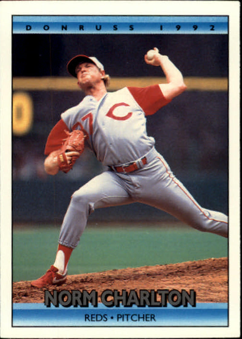 1992 Donruss Baseball #102 Norm Charlton  Cincinnati Reds  Image 1