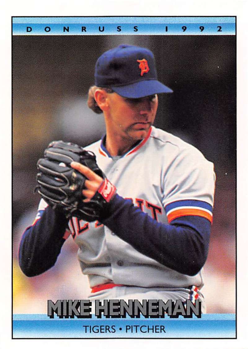 1992 Donruss Baseball #253 Mike Henneman  Detroit Tigers  Image 1