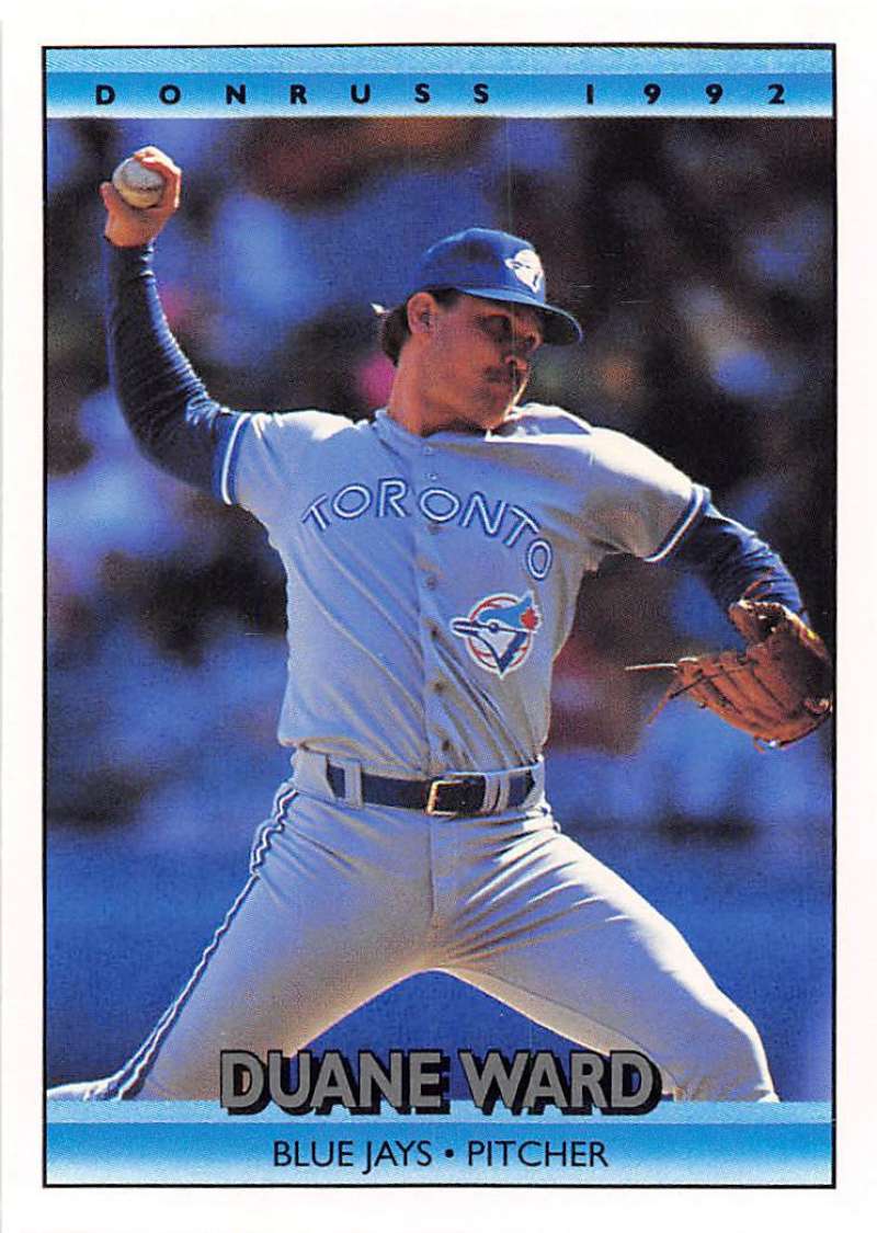 1992 Donruss Baseball #308 Duane Ward  Toronto Blue Jays  Image 1