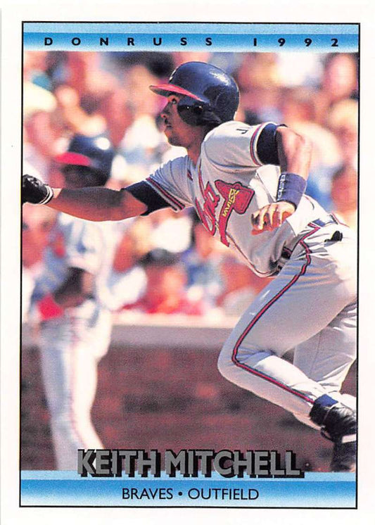 1992 Donruss Baseball #508 Keith Mitchell  Atlanta Braves  Image 1