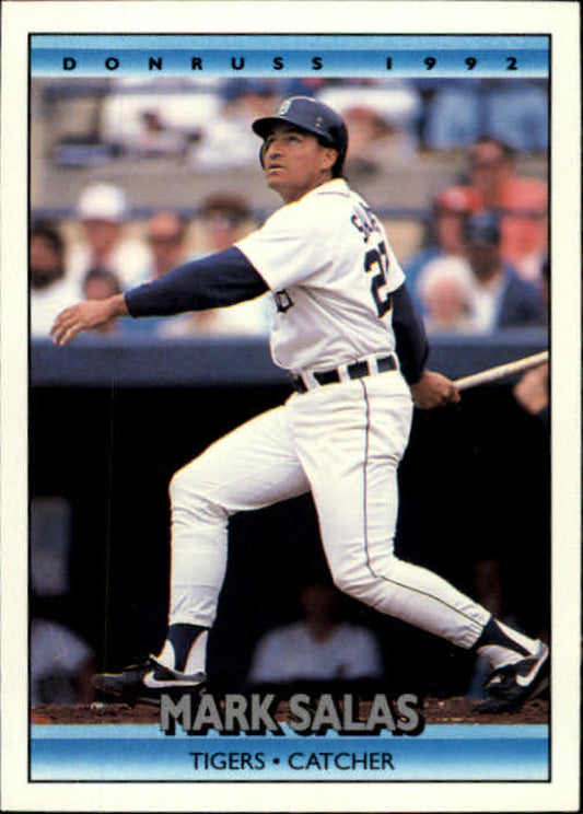 1992 Donruss Baseball #512 Mark Salas  Detroit Tigers  Image 1