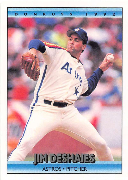 1992 Donruss Baseball #515 Jim Deshaies  Houston Astros  Image 1