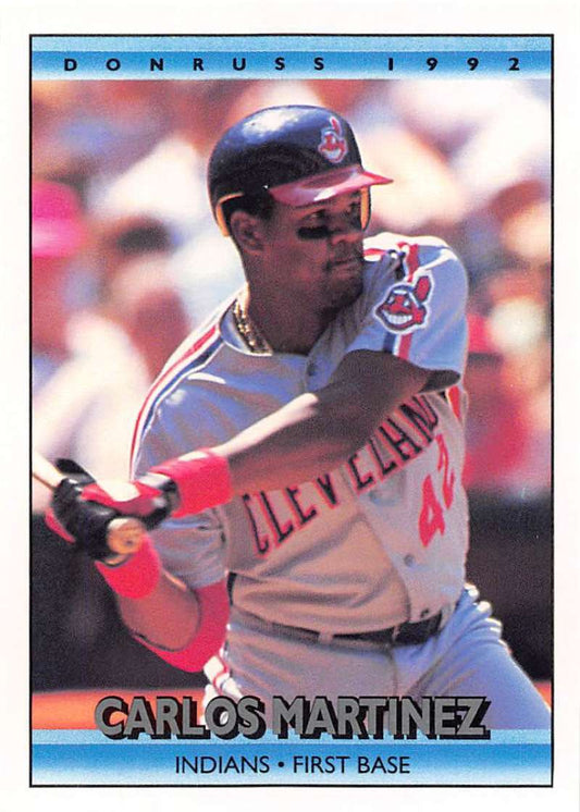 1992 Donruss Baseball #521 Carlos Martinez  Cleveland Indians  Image 1