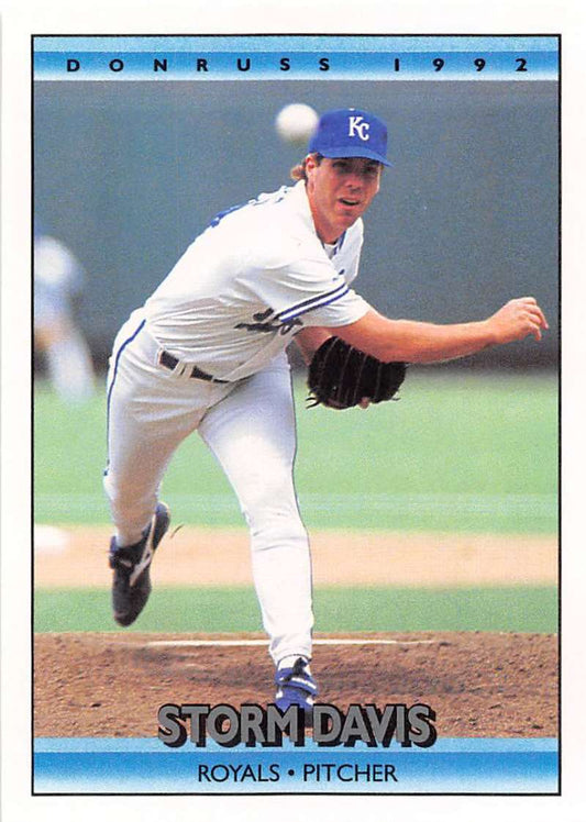 1992 Donruss Baseball #529 Storm Davis  Kansas City Royals  Image 1