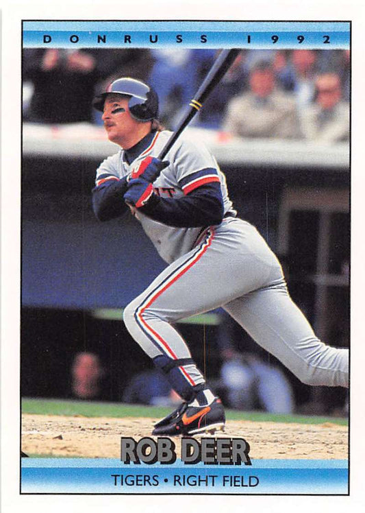 1992 Donruss Baseball #532 Rob Deer  Detroit Tigers  Image 1