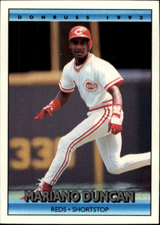 1992 Donruss Baseball #540 Mariano Duncan  Cincinnati Reds  Image 1