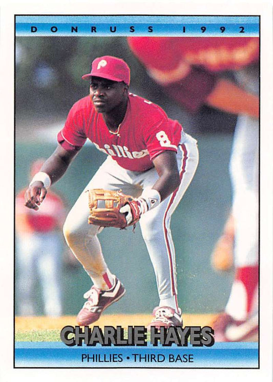 1992 Donruss Baseball #547 Charlie Hayes  Philadelphia Phillies  Image 1