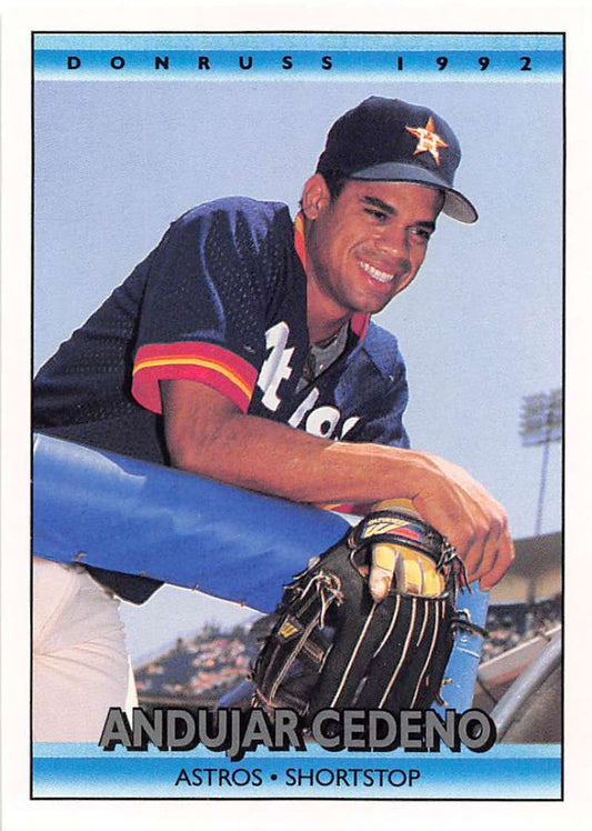 1992 Donruss Baseball #549 Andujar Cedeno  Houston Astros  Image 1