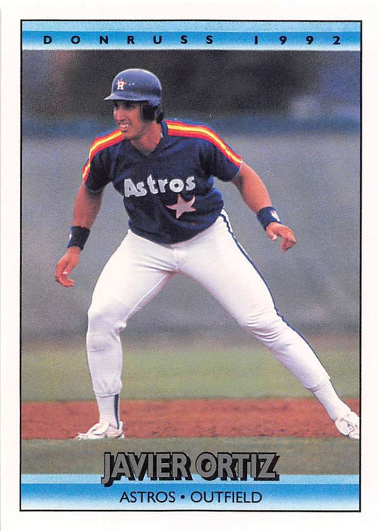 1992 Donruss Baseball #551 Javier Ortiz  Houston Astros  Image 1