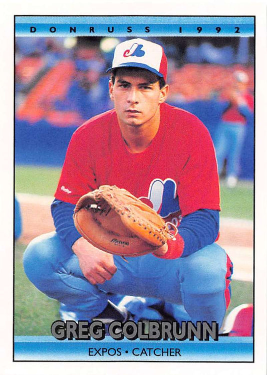1992 Donruss Baseball #557 Greg Colbrunn  Montreal Expos  Image 1