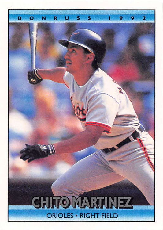 1992 Donruss Baseball #558 Chito Martinez  Baltimore Orioles  Image 1