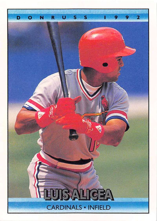1992 Donruss Baseball #560 Luis Alicea  St. Louis Cardinals  Image 1