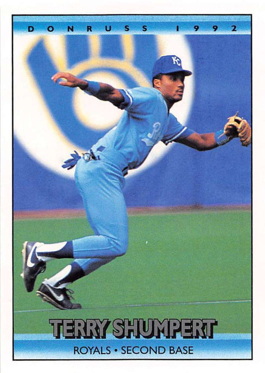1992 Donruss Baseball #562 Terry Shumpert  Kansas City Royals  Image 1