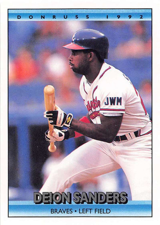 1992 Donruss Baseball #564 Deion Sanders  Atlanta Braves  Image 1