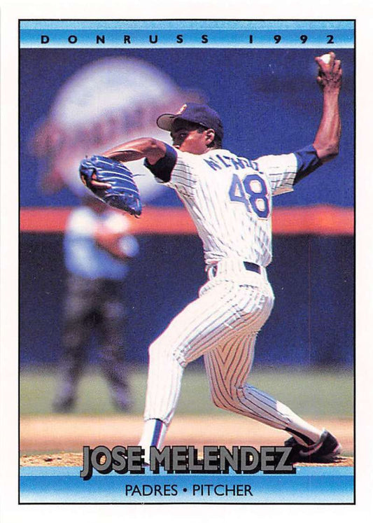 1992 Donruss Baseball #572 Jose Melendez  San Diego Padres  Image 1