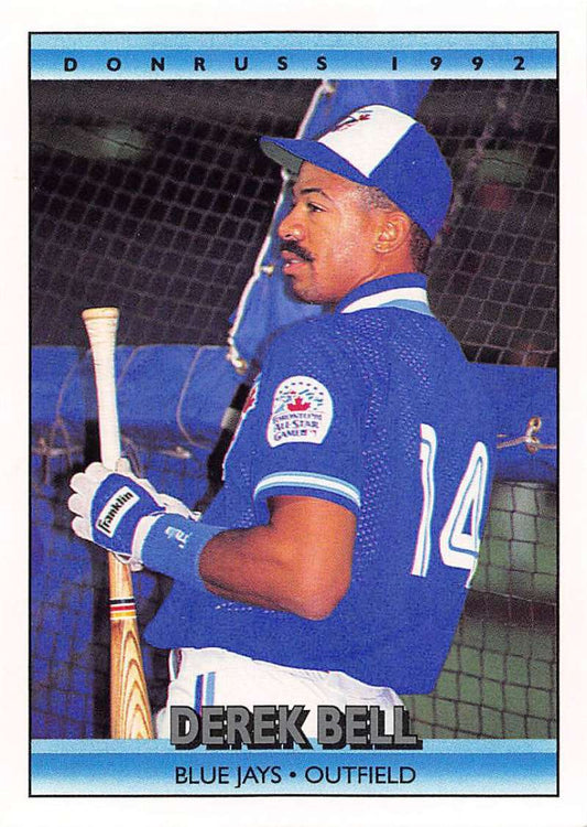 1992 Donruss Baseball #581 Derek Bell  Toronto Blue Jays  Image 1