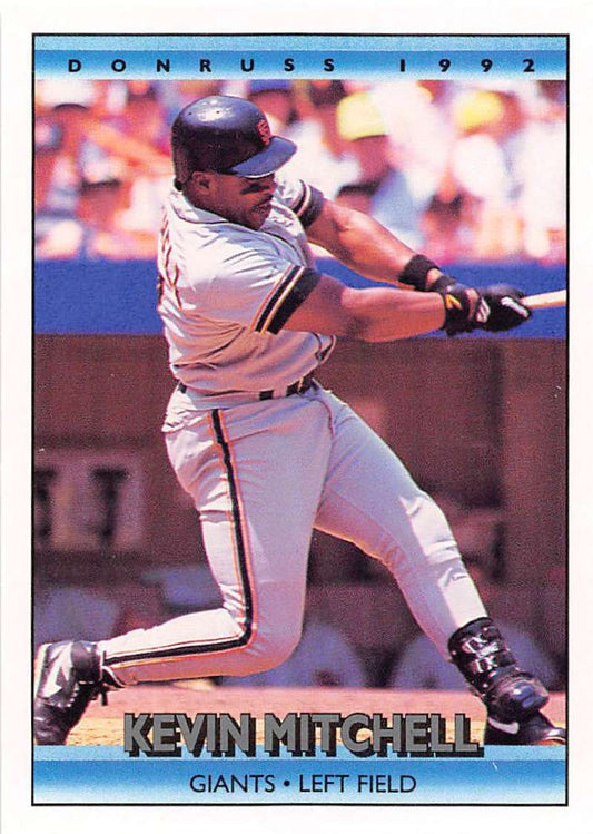 1992 Donruss Baseball #583 Kevin Mitchell  San Francisco Giants  Image 1