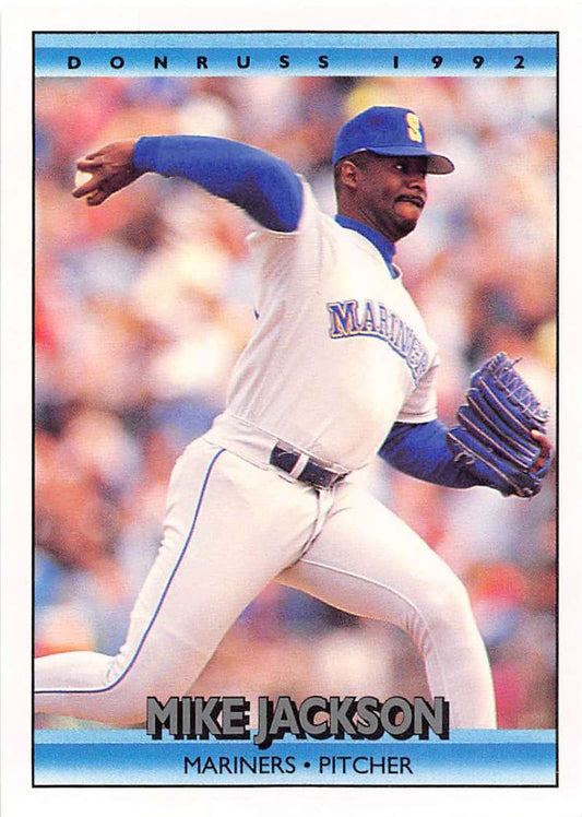 1992 Donruss Baseball #584 Mike Jackson  Seattle Mariners  Image 1