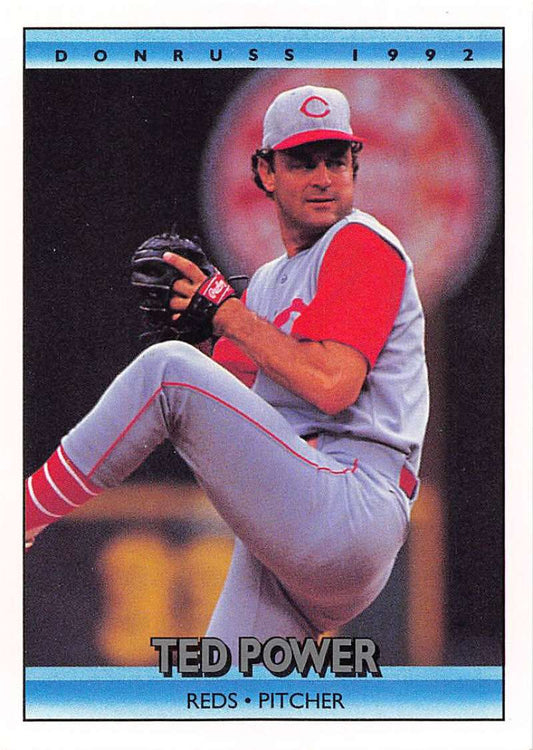 1992 Donruss Baseball #586 Ted Power UER  Cincinnati Reds  Image 1