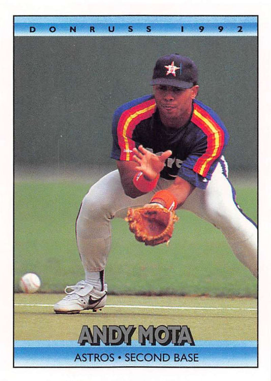 1992 Donruss Baseball #598 Andy Mota  Houston Astros  Image 1
