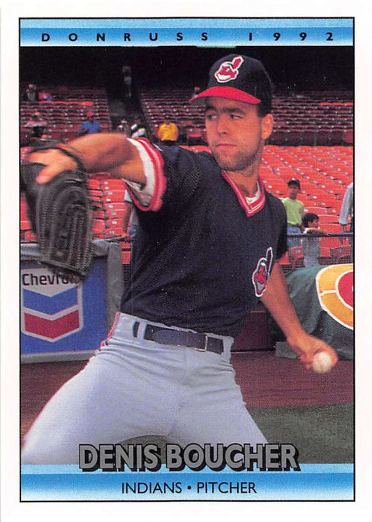 1992 Donruss Baseball #604 Denis Boucher  Cleveland Indians  Image 1