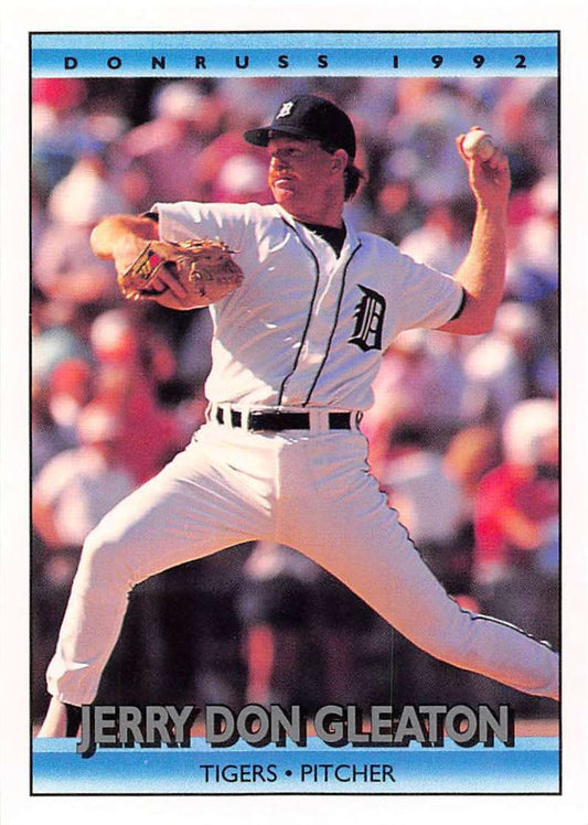 1992 Donruss Baseball #607 Jerry Don Gleaton  Detroit Tigers  Image 1