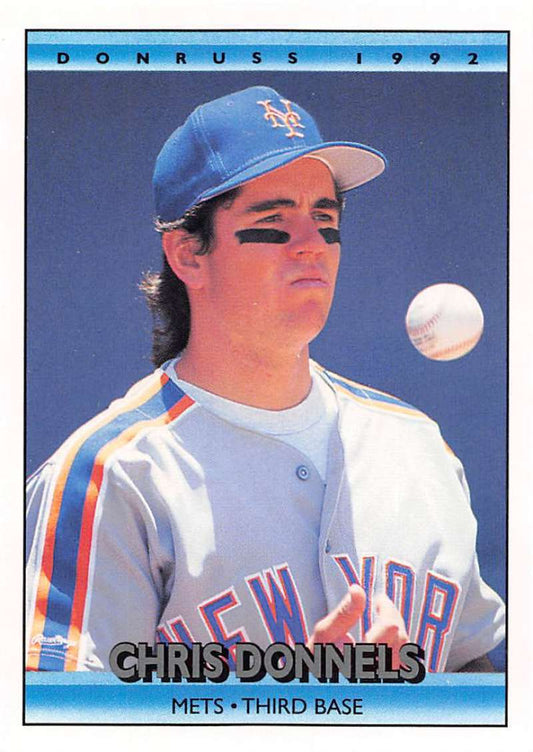 1992 Donruss Baseball #619 Chris Donnels  New York Mets  Image 1