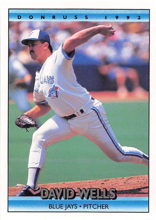1992 Donruss Baseball #620 David Wells UER  Toronto Blue Jays  Image 1
