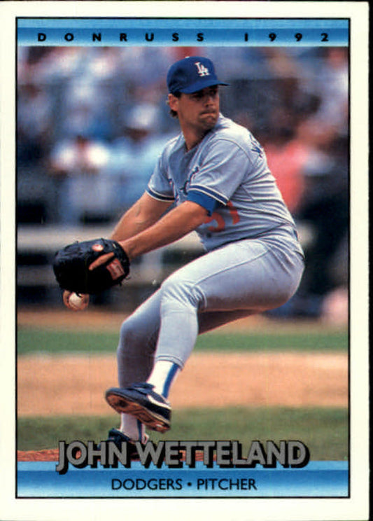 1992 Donruss Baseball #627 John Wetteland  Los Angeles Dodgers  Image 1