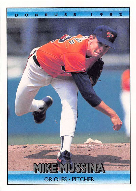 1992 Donruss Baseball #632 Mike Mussina  Baltimore Orioles  Image 1