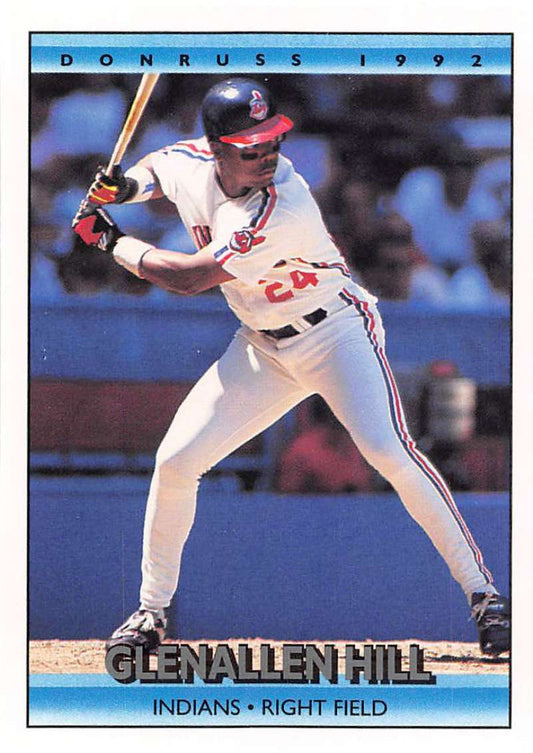 1992 Donruss Baseball #643 Glenallen Hill  Cleveland Indians  Image 1