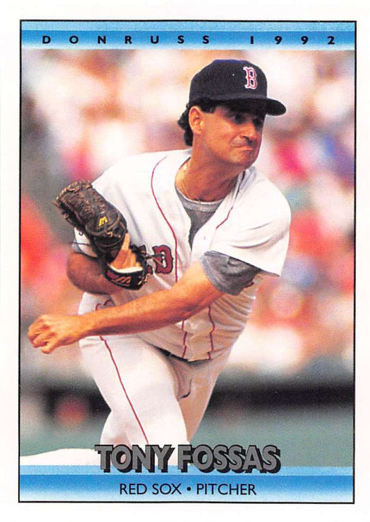 1992 Donruss Baseball #645 Tony Fossas  Boston Red Sox  Image 1