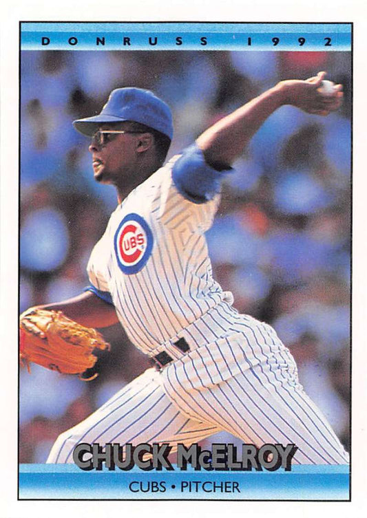 1992 Donruss Baseball #650 Chuck McElroy  Chicago Cubs  Image 1