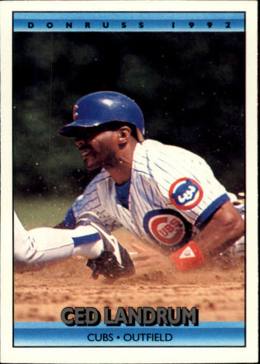 1992 Donruss Baseball #662 Ced Landrum  Chicago Cubs  Image 1