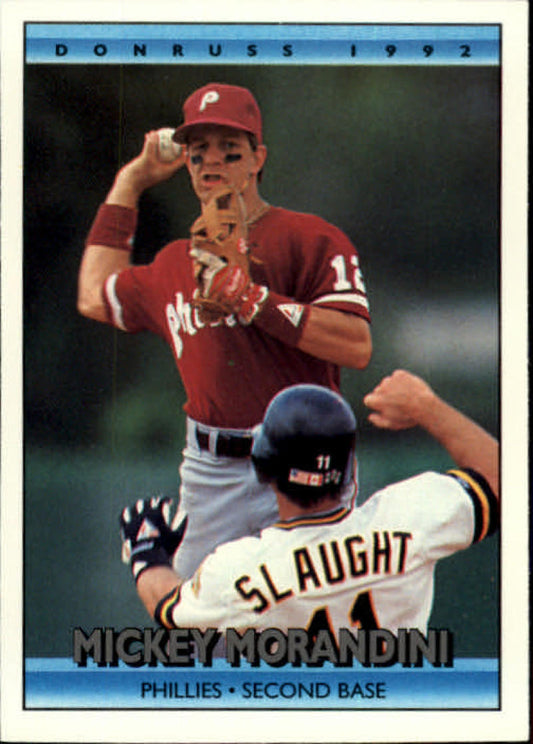 1992 Donruss Baseball #669 Mickey Morandini  Philadelphia Phillies  Image 1