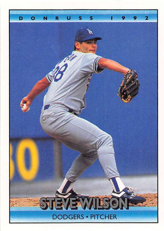1992 Donruss Baseball #710 Steve Wilson  Los Angeles Dodgers  Image 1