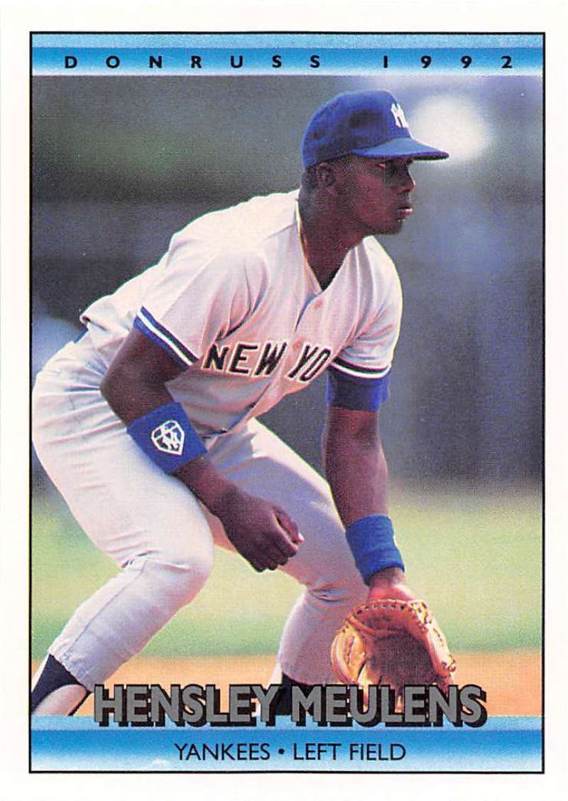 1992 Donruss Baseball #711 Hensley Meulens  New York Yankees  Image 1