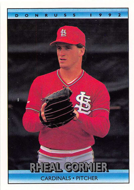 1992 Donruss Baseball #712 Rheal Cormier  St. Louis Cardinals  Image 1