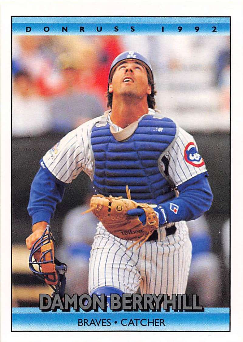 1992 Donruss Baseball #771 Damon Berryhill  Atlanta Braves  Image 1