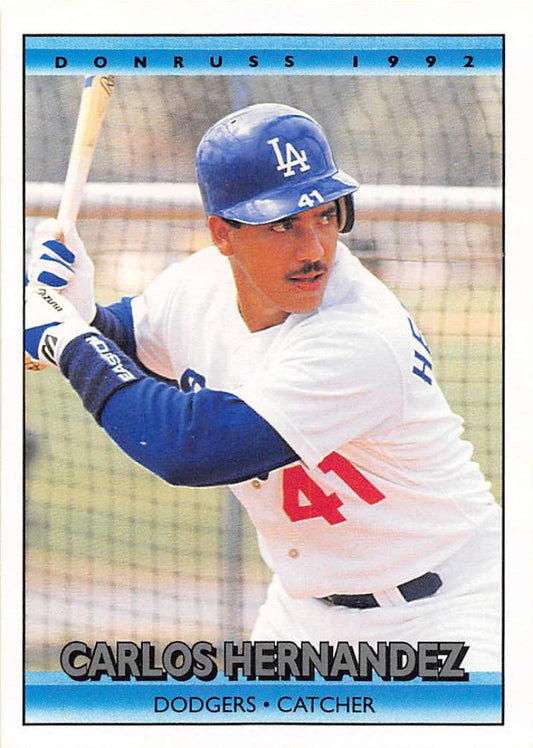 1992 Donruss Baseball #778 Carlos Hernandez  Los Angeles Dodgers  Image 1