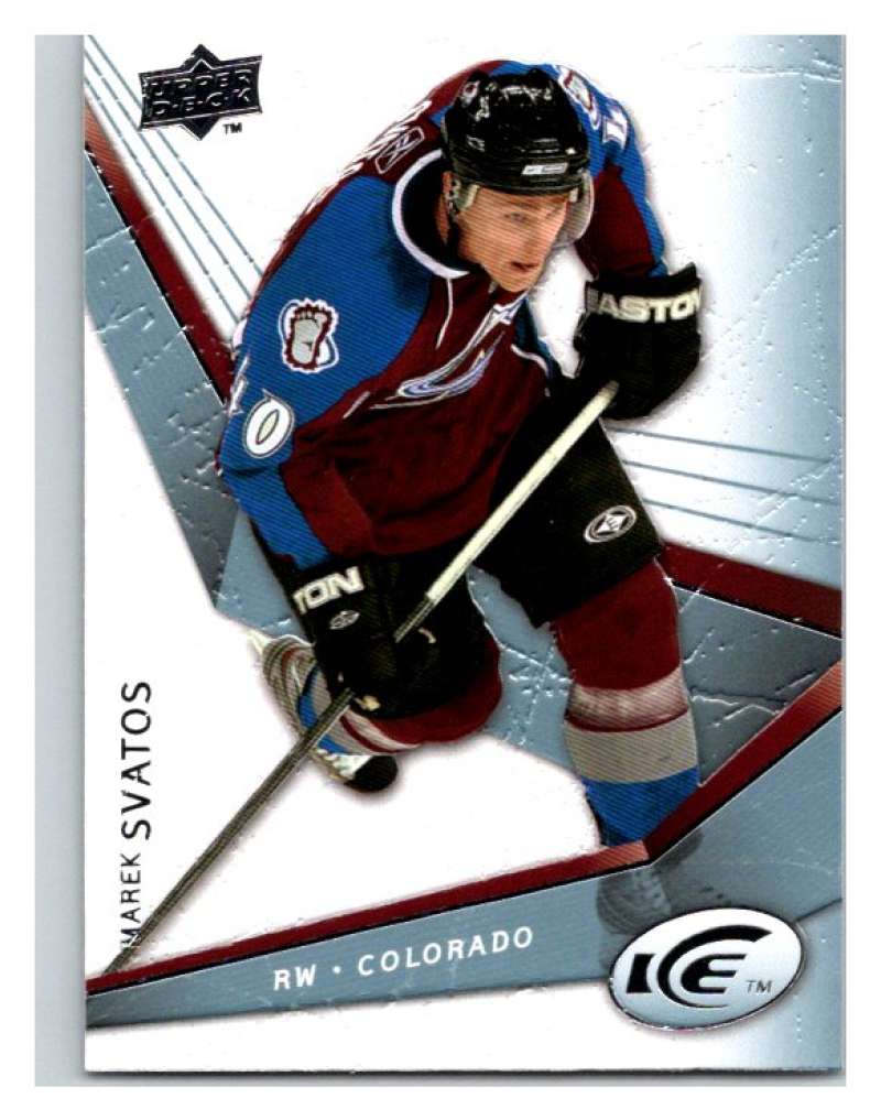 2008-09 Upper Deck Ice #48 Marek Svatos  Colorado Avalanche  V94743 Image 1